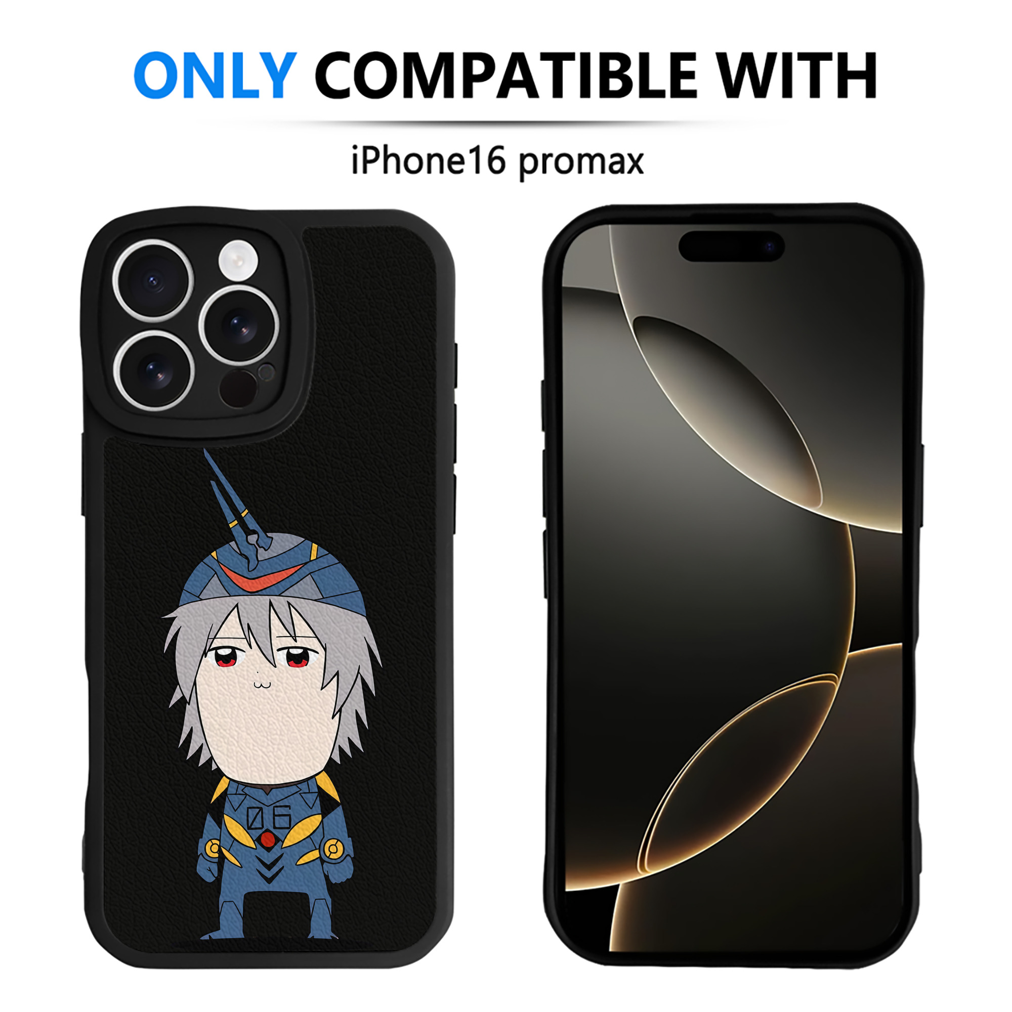 （画像用） EVA 新世紀エヴァンゲリオン 【iPhone 16シリーズ対応】シリコンスマホケース（レザー調） 材質：シリコン